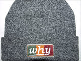 WHY LIGHTS Grey & Rasta Beanie