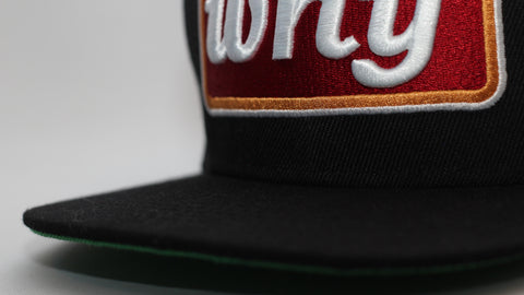 WHY FLY - Black & Rasta Snapback